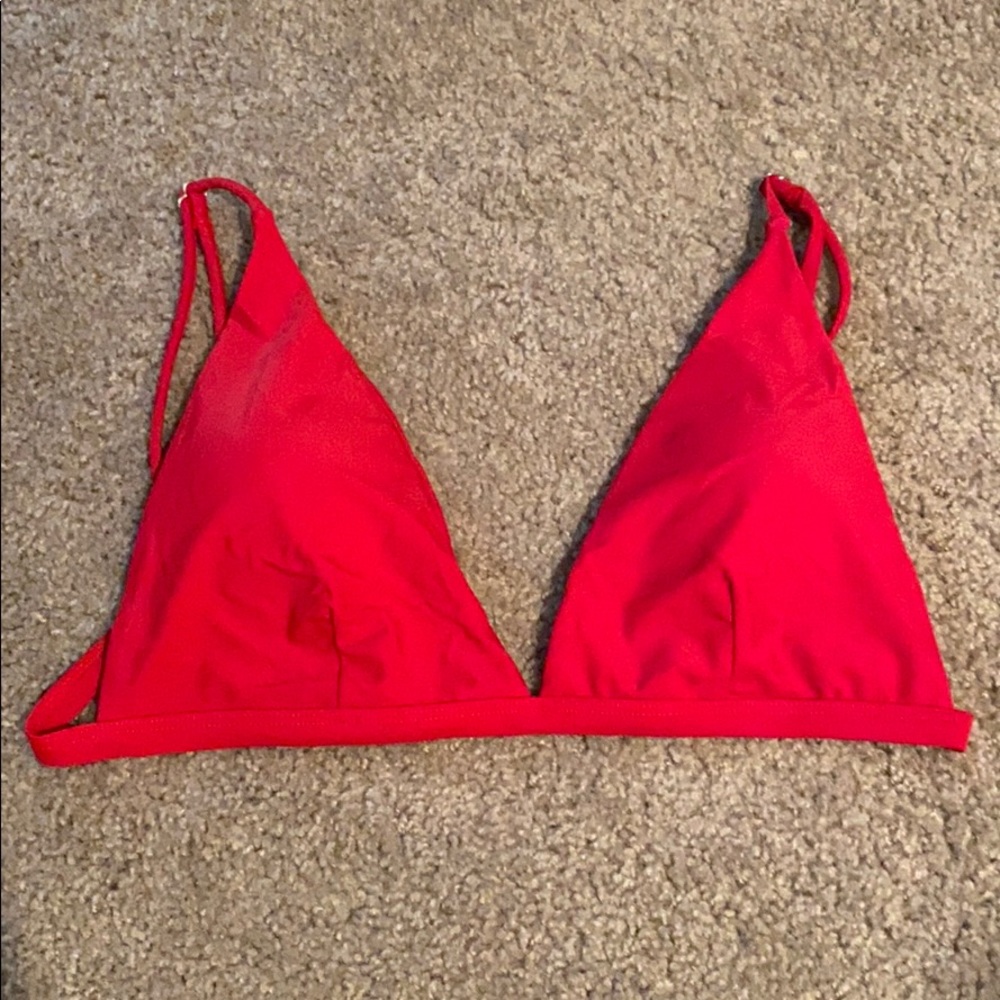 Red bikini top